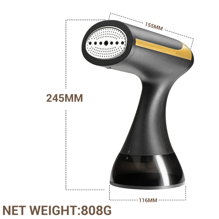 Small Portable Handheld Household Steam Spray Clothes Wrinkle Removal Iron, Size: EU Plug(Black) - free shipping - PMC TechLife - Order now!