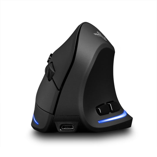 ZELOTES F35 6-buttons Vertical Grip Ergonomic Rechargeable Wireless Mouse(Blue Light) - Wireless Mice by ZELOTES | Online Shopping South Africa | PMC Jewellery | Buy Now Pay Later Mobicred