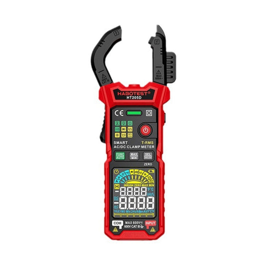 HABOTEST HT205D Clamp Intelligent Anti-Burning Multi-Function High Precision Digital Multimeter(Black Red) - Digital Multimeter by HABOTEST | Online Shopping South Africa | PMC Jewellery | Buy Now Pay Later Mobicred