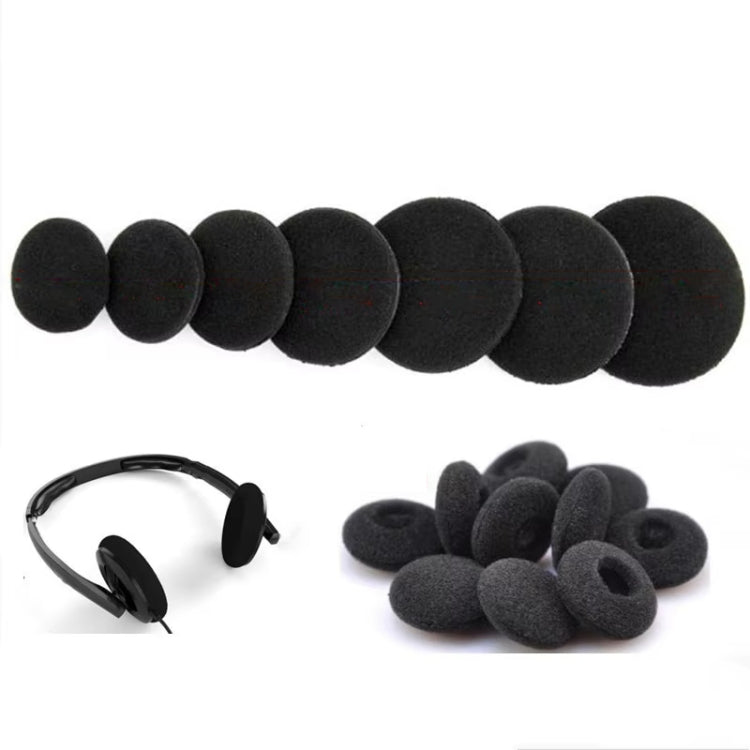 10pcs Sponge Ear Pads For Headphones Replacement Cushions 50mm - Earmuff & Pad by PMC Jewellery | Online Shopping South Africa | PMC Jewellery | Buy Now Pay Later Mobicred