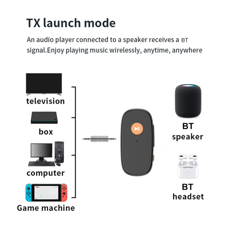 2-in-1 AUX Car Bluetooth Receiver Transmitter Hands-free Call Adapter Converter - free shipping - PMC Jewellery - Order now!