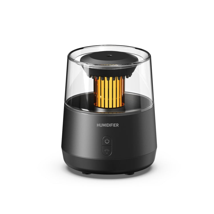 Raindrop Candlelight Aromatherapy Diffuser Air Humidifier with Colorful Lights US Plug Black - free shipping - PMC TechLife - Order now!