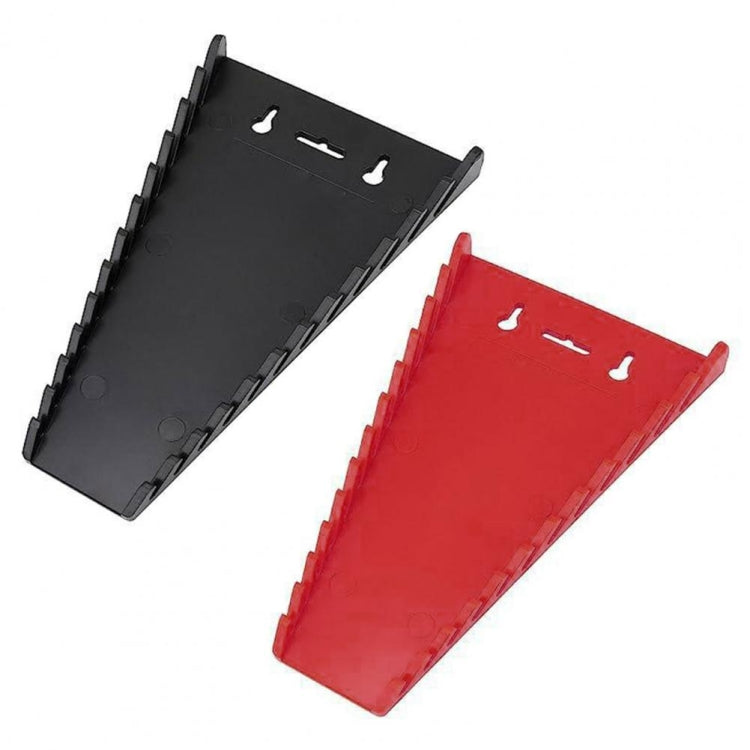 12-Slot Plastic Magnetic Removable Tray Wrench Storage Bracket(Black+Red) - Other Tools by PMC TechLife | Online Shopping South Africa | PMC TechLife | Buy Now Pay Later Mobicred