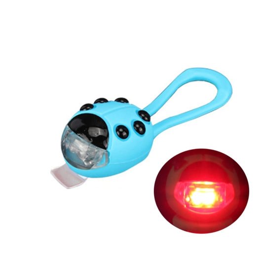 Bicycle Equipment Silicone Ladybug LED Headlight(Blue Shell+Red Light) - Headlights by PMC Jewellery | Online Shopping South Africa | PMC Jewellery | Buy Now Pay Later Mobicred