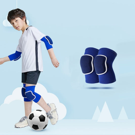 Sponge Children Football Protective Gear Outdoor Sports Equipment, Color: Blue Knee Pads(L) - Sports Safety by PMC Jewellery | Online Shopping South Africa | PMC Jewellery | Buy Now Pay Later Mobicred