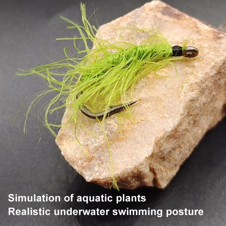 3pcs /Set Cordset Imitation Aquatic Grass Fishing Hooks Grass Hooks(6#) - Fishing Hooks by PMC TechLife | Online Shopping South Africa | PMC TechLife | Buy Now Pay Later Mobicred