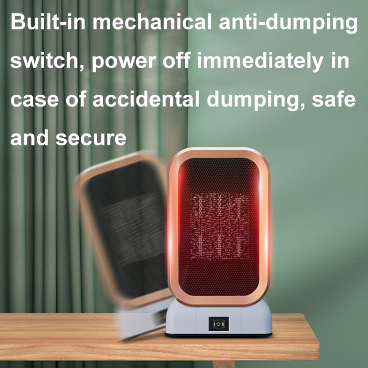 1000W High-power Household Heater Small Desktop Ceramic PTC Heating Heater, Spec: UK Plug(White) - Electric Heaters by PMC TechLife | Online Shopping South Africa | PMC TechLife | Buy Now Pay Later Mobicred