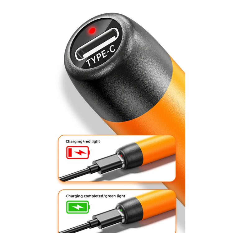 USB Digital Display Charging Soldering Iron Set 5-speed Temperature Adjustable Standard Edition Orange - Soldering Iron Set by PMc TechLife | Online Shopping South Africa | PMc TechLife | Buy Now Pay Later Mobicred