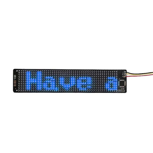 155 X 32mm Hat Backpack Vest Bluetooth LED Flexible Multi-Language Advertising Display Screen(Blue) - LED Billboard by PMC Jewellery | Online Shopping South Africa | PMC Jewellery | Buy Now Pay Later Mobicred