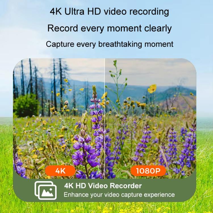 4K HD Touch Screen Digital Micro SLR Camera MP3 DSLR Camcorder 64MP Anti-Shake Vlogging Video Camera(Black) - Video Cameras by PMC TechLife | Online Shopping South Africa | PMC TechLife | Buy Now Pay Later Mobicred
