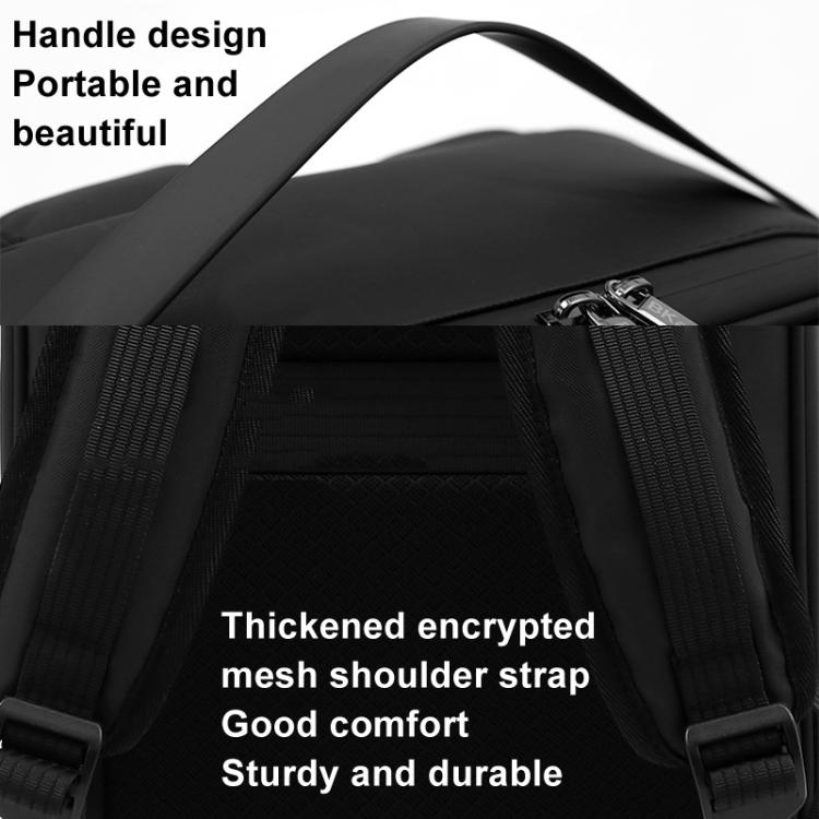 For DJI Air 3S BKANO A3-007 Organizer Backpack Hard-shell Shoulder Bag(Black) - free shipping - PMC TechLife - Order now!