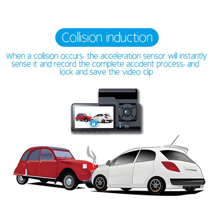 G71 HD 1080P Three-Lens 2.0-Inch Infrared Night Vision Driving Recorder, Spec: No WIFI - Car DVRs by PMc TechLife | Online Shopping South Africa | PMc TechLife | Buy Now Pay Later Mobicred