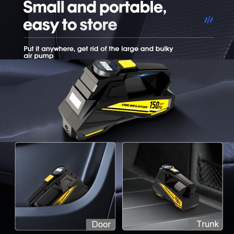 Portable Intelligent Digital Display Electric Air Pump Car Tires(Black) - Inflatable Pump by PMc TechLife | Online Shopping South Africa | PMc TechLife | Buy Now Pay Later Mobicred