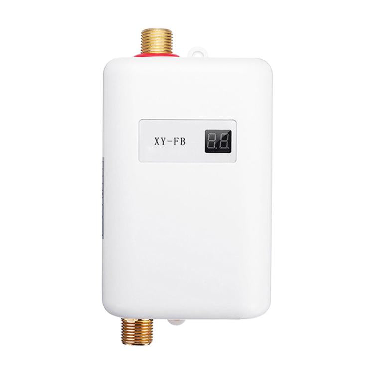 3000W Small Tankless Electric Water Heater For Kitchen Bathroom UK Plug(White) - free shipping - PMC TechLife - Order now!