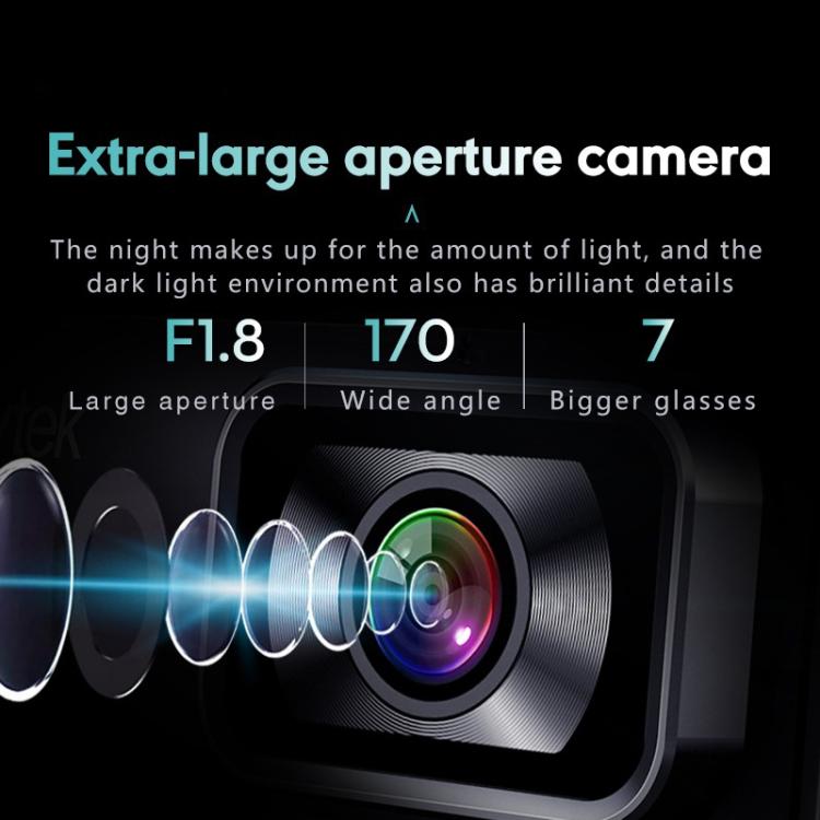 Anytek T1 PRO 3.2 Inch 2K HD Night Vision Car Recorder Hidden Car Camera Front And Rear Dual Recording - free shipping - PMc TechLife - Order now!