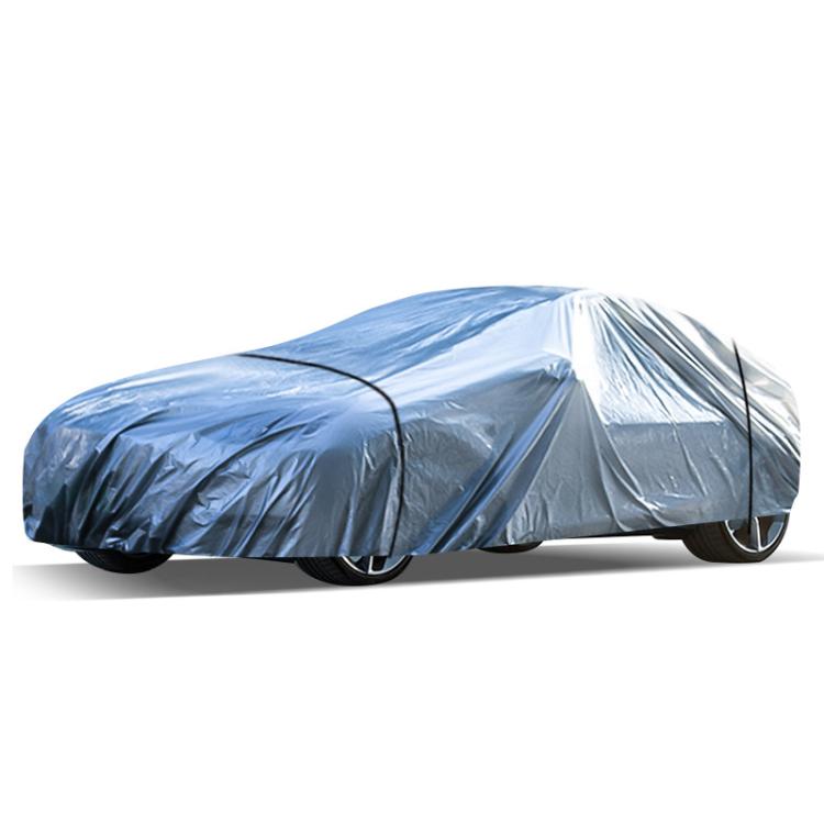 Car PE Film Waterproof And Dustproof Four Seasons Universal Coat Cover, Size: M(Silver Gray) - PE Material by PMC Jewellery | Online Shopping South Africa | PMC Jewellery | Buy Now Pay Later Mobicred