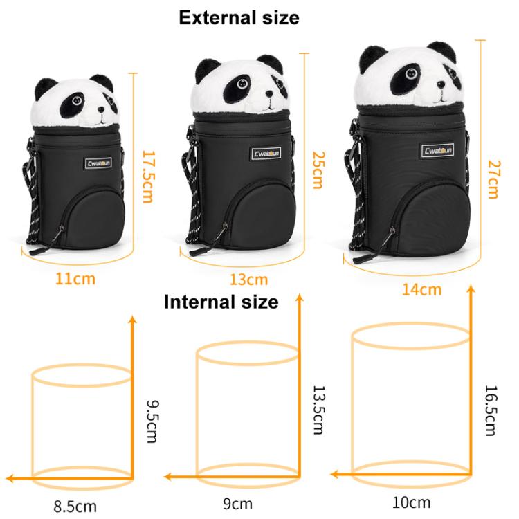 Cwatcun D162 Large Camera Lens Cylinder Cartoon Panda Camera Lens Protective Cover - free shipping - PMC TechLife - Order now!