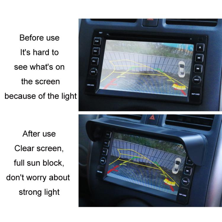 Car Navigation Display Universal Sun Visor, Size: Carbon Pattern S - Car Interior Mouldings by PMC TechLife | Online Shopping South Africa | PMC TechLife | Buy Now Pay Later Mobicred
