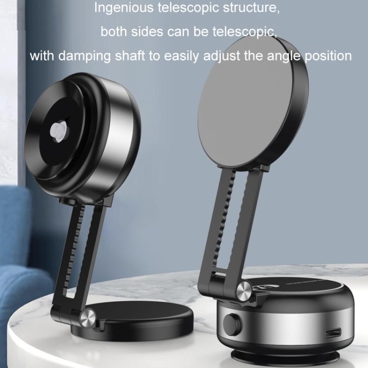 Car Navigation Eectric Vacuum Magnetic Suction Cup Multifunctional Bracket(Silver) - free shipping - PMc TechLife - Order now!