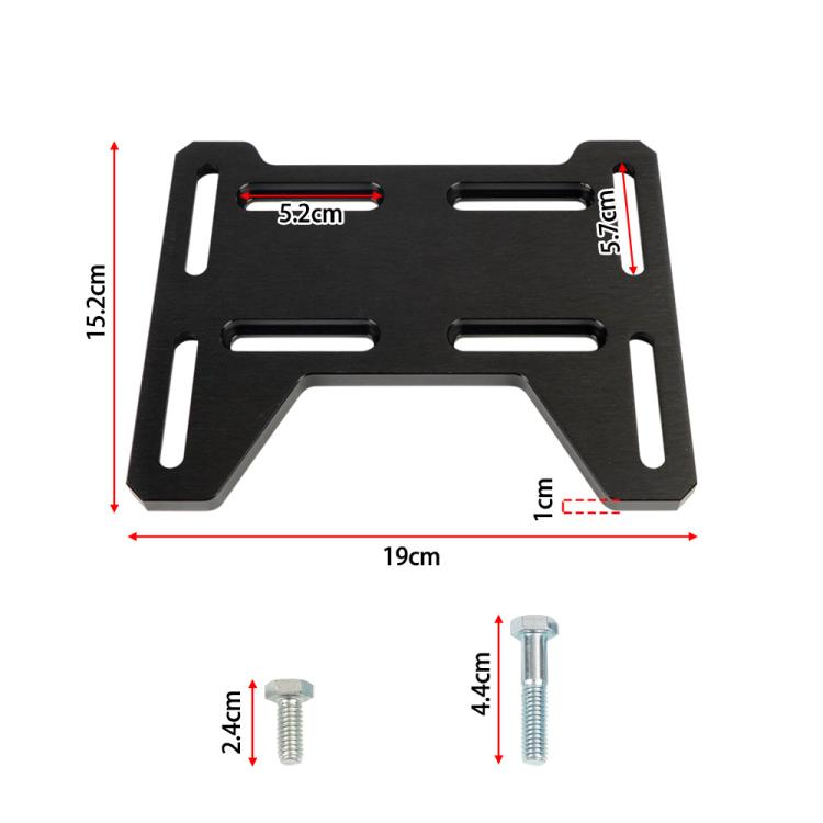 Motor Engine Mount Adapter DB30 Aluminum Bracket for Predator 212cc(Black) - Engine Fittings by PMc TechLife | Online Shopping South Africa | PMc TechLife | Buy Now Pay Later Mobicred
