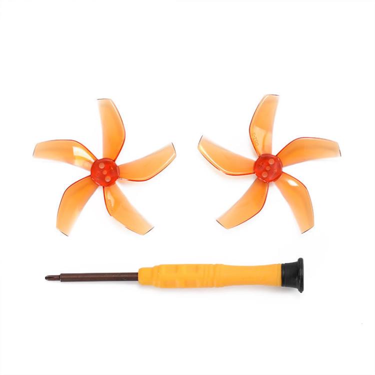 1pair For DJI Neo RCSTQ Drone 5 Blade Paddle Quick Release Replacement Blade(Orange) - DIY Propeller by RCSTQ | Online Shopping South Africa | PMc TechLife | Buy Now Pay Later Mobicred