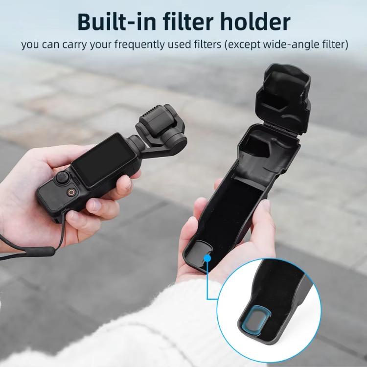 For DJI OSMO Pocket 3 BRDRC Lens Cap Camera Case Screen Protector Accessories(Pink) - free shipping - PMC TechLife - Order now!