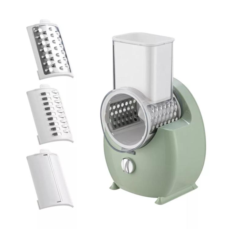 CY-661 3-in-1 Kitchen Multifunctional Roller Electric Vegetable Cutter, Spec: Green UK Plug - Cutter & Peeler by PMc TechLife | Online Shopping South Africa | PMc TechLife | Buy Now Pay Later Mobicred