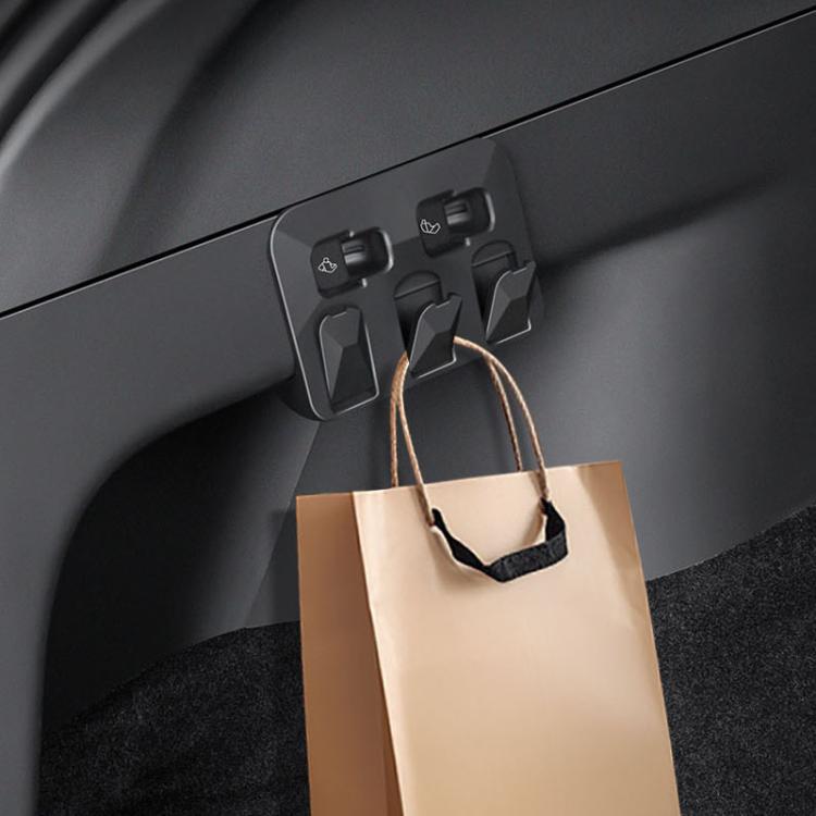 For Tesla Model Y Car Hidden Trunk Modification Button Folding Hook(Black) - Auto Fastener & Clips by PMc TechLife | Online Shopping South Africa | PMc TechLife | Buy Now Pay Later Mobicred