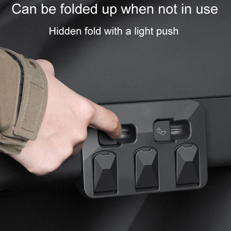 For Tesla Model Y Car Hidden Trunk Modification Button Folding Hook(Black) - Auto Fastener & Clips by PMc TechLife | Online Shopping South Africa | PMc TechLife | Buy Now Pay Later Mobicred