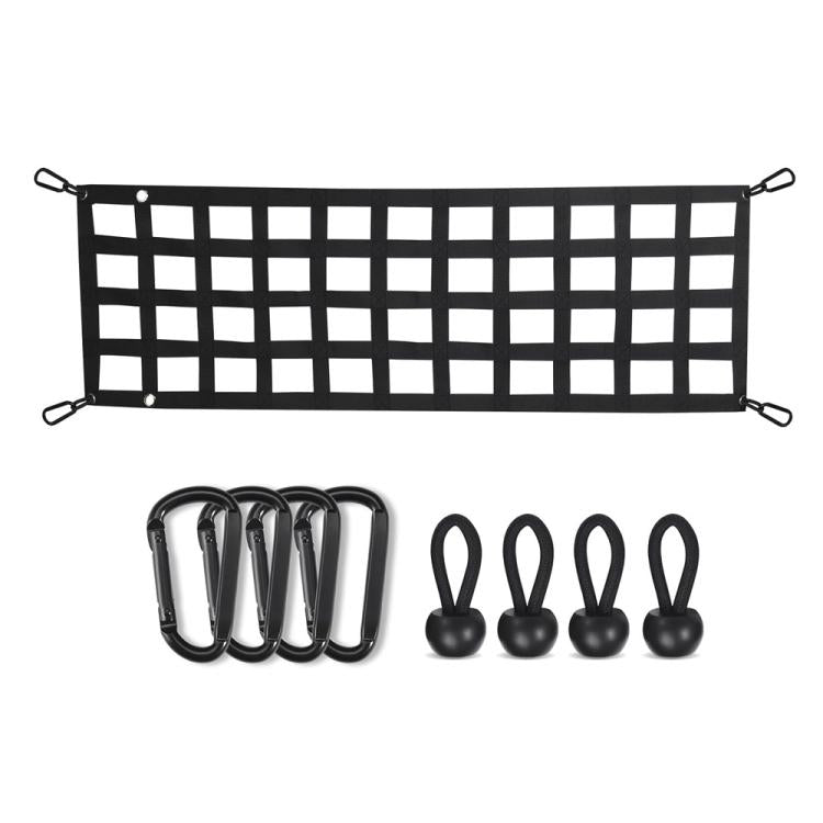 60x18 inch Heavy-Duty Pickup Truck Tailgate Cargo Net - Seat Accessories by PMC TechLife | Online Shopping South Africa | PMC TechLife | Buy Now Pay Later Mobicred