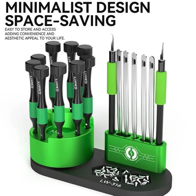 LUOWEI LW-316 Cell Phone Repair Tool Organizer Rotary Screwdriver Holder - free shipping - PMC TechLife - Order now!