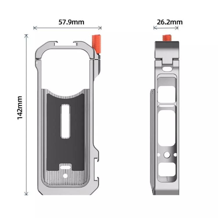 For Insta360 X4 HEPAIL Metal Heat Dissipation Magnetic Rabbit Cage - free shipping - PMC TechLife - Order now!