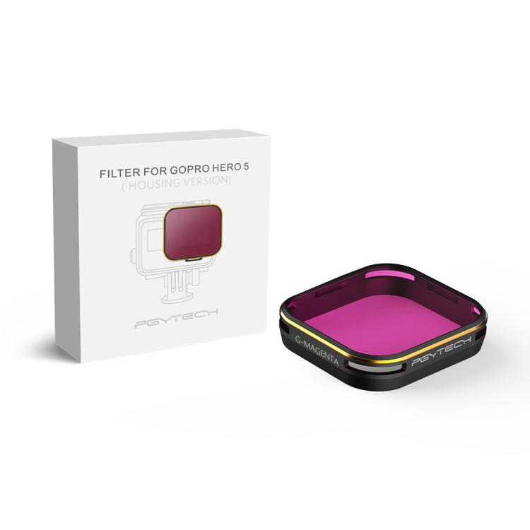 For GoPro 5/6 PGYTECH Deep Diving Snorkeling Filter Waterproof Case(Red) - free shipping - PMC TechLife - Order now!