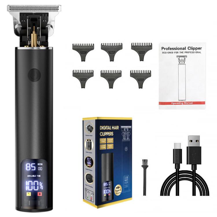 Rechargeable Haircut Kit Hair Clippers For Men - Zero Blade Trimmer For Vintage Oil Head & Bald Head Styles(Black) - free shipping - PMC TechLife - Order now!