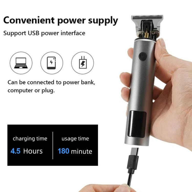 Rechargeable Haircut Kit Hair Clippers For Men - Zero Blade Trimmer For Vintage Oil Head & Bald Head Styles(Black) - free shipping - PMC TechLife - Order now!