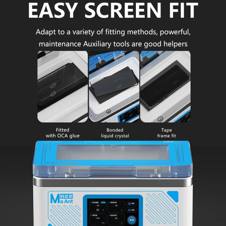 MaAnt SU7 Cell Phone Repair Curved Screen Pressing Machine Flat Panel LCD Screen Vacuum Laminating Machine, EU Plug - free shipping - PMC TechLife - Order now!