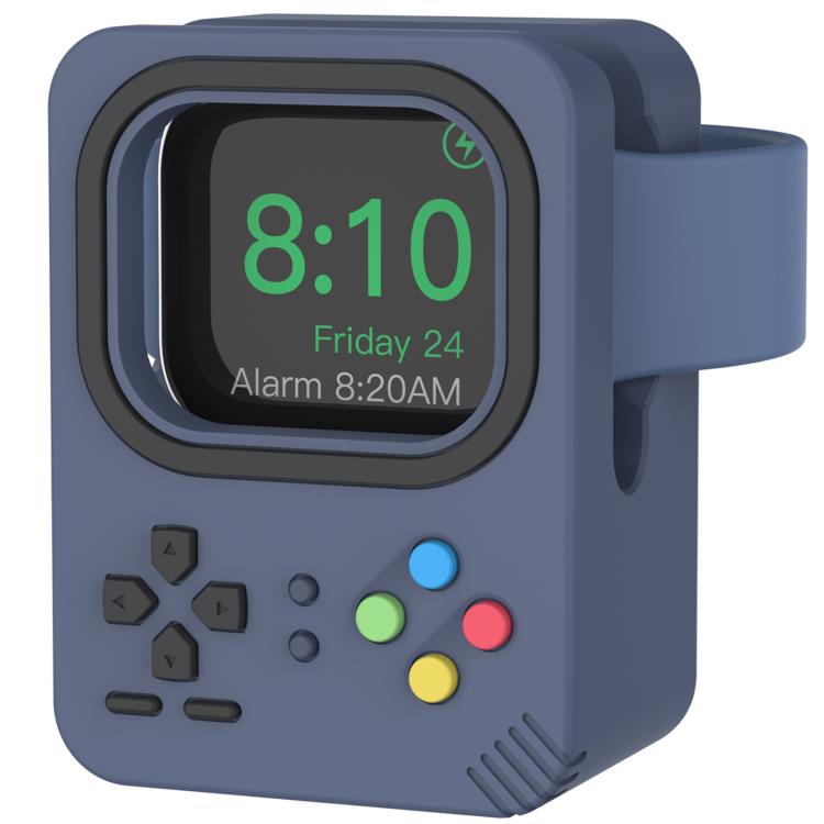 For Apple Watch AhaStyle DD05 Silicone Mini Charging Stand, Without Charger(Blue) - Charger / Holder by AhaStyle | Online Shopping South Africa | PMC TechLife | Buy Now Pay Later Mobicred