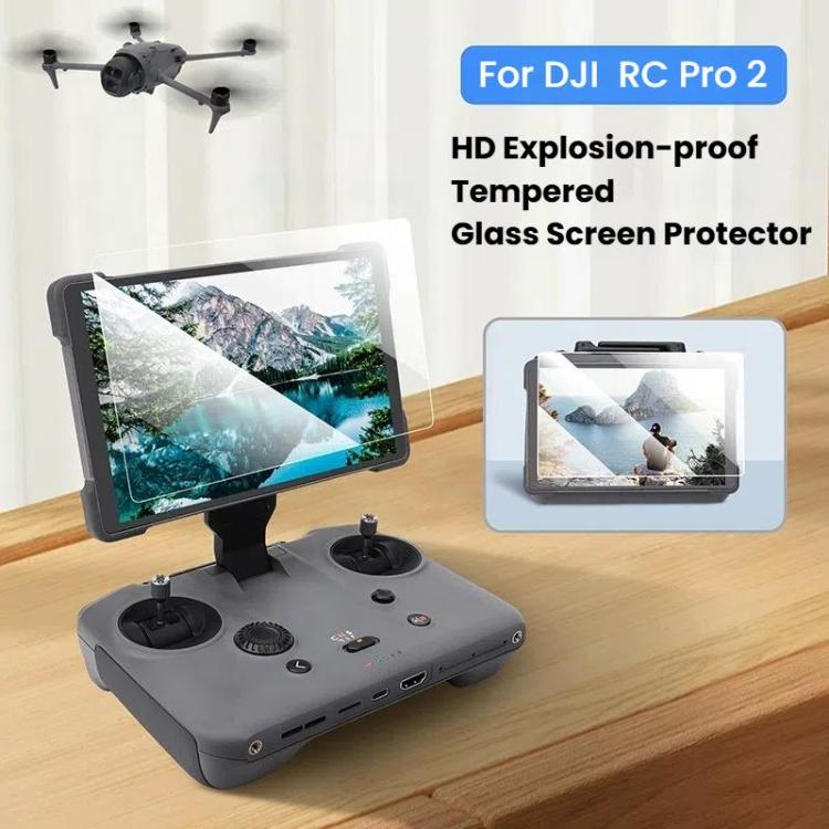For DJI RC Pro 2 Remote Controller CQT Tempered Glass Screen Protector 2pcs /Pack - free shipping - PMC TechLife - Order now!