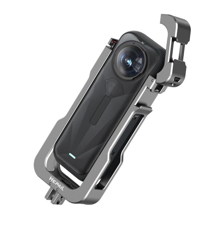 For Insta360 X5 HEPAIL AC-81 Metal Rabbit Cage Extended Protective Frame - free shipping - PMC TechLife - Order now!