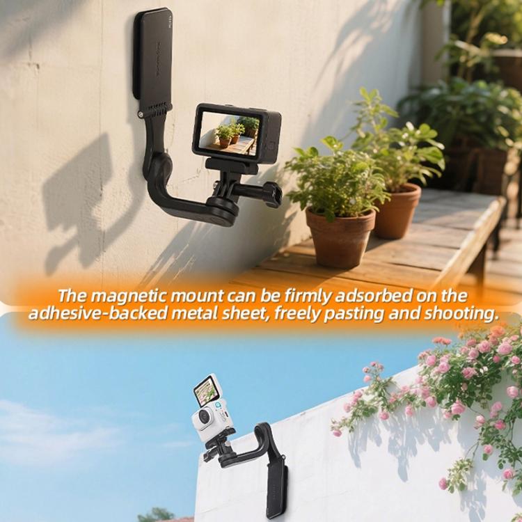 Sunnylife MJ996 Sports Camera Multi-Axis Rotating Magnetic Mount(Black) - free shipping - PMC TechLife - Order now!