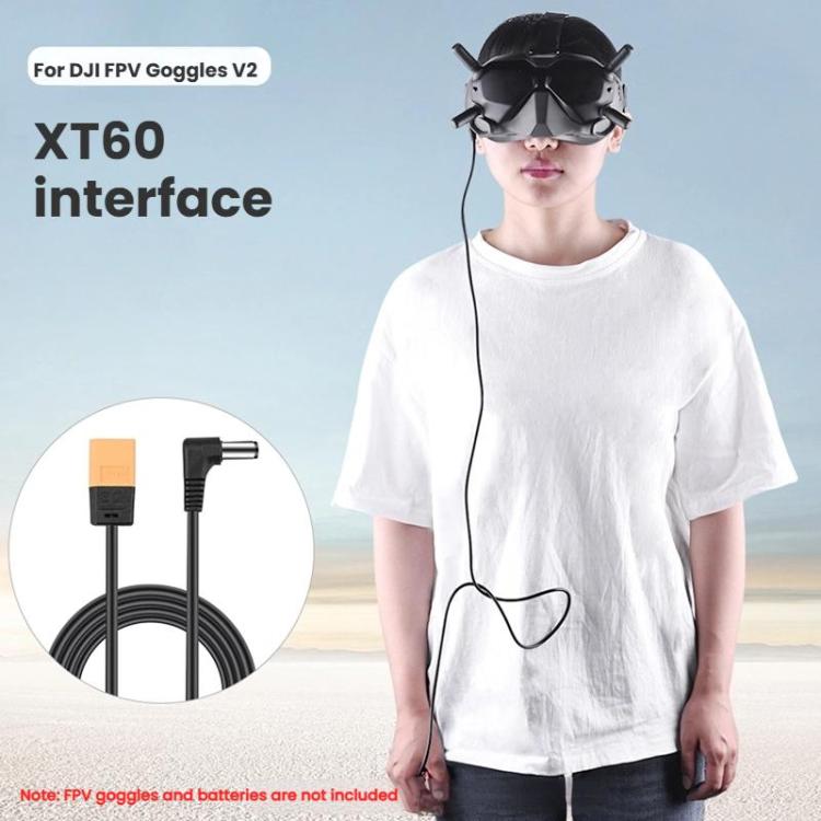 For DJI FPV Goggles V2 XT60 to DC Power Cable Stable Power Supply Connector - free shipping - PMC TechLife - Order now!