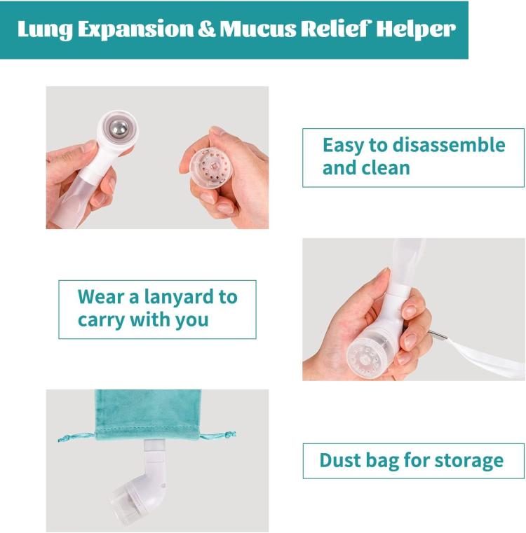 Adjustable 3-Ball Breathing Exerciser Lung Capacity Trainer For Respiratory Muscle Strengthening(White) - free shipping - PMC TechLife - Order now!