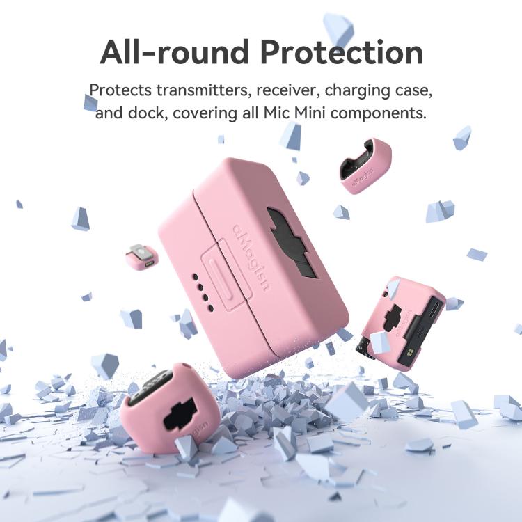 For DJI Mic Mini aMagisn MP01 Silicone Protective Case, Color: 4 In 1 Purple - free shipping - PMC TechLife - Order now!