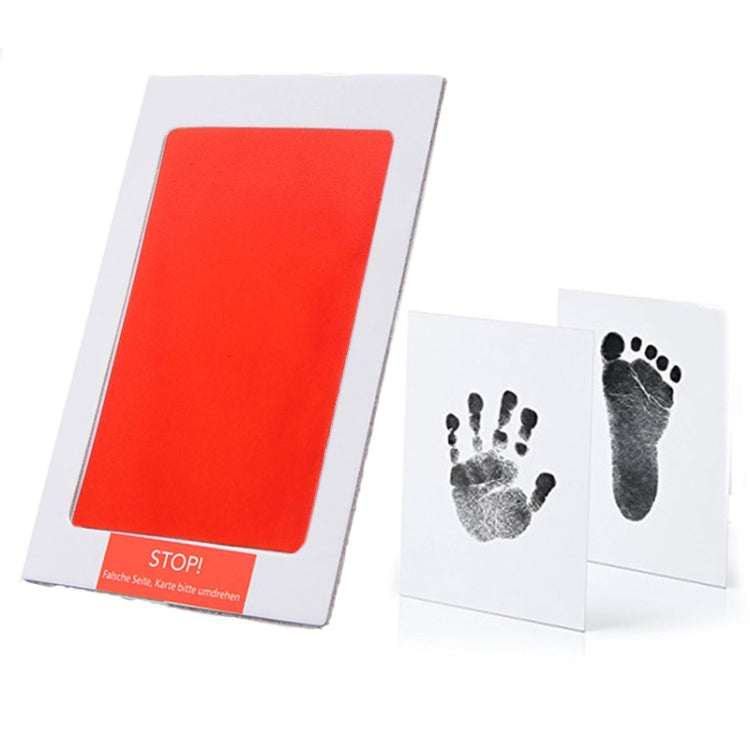 Non-Toxic Baby Handprint Footprint Imprint Souvenirs Infant Clay Toy Gifts(Red) - Baby Souvenirs by PMC Jewellery | Online Shopping South Africa | PMC Jewellery | Buy Now Pay Later Mobicred