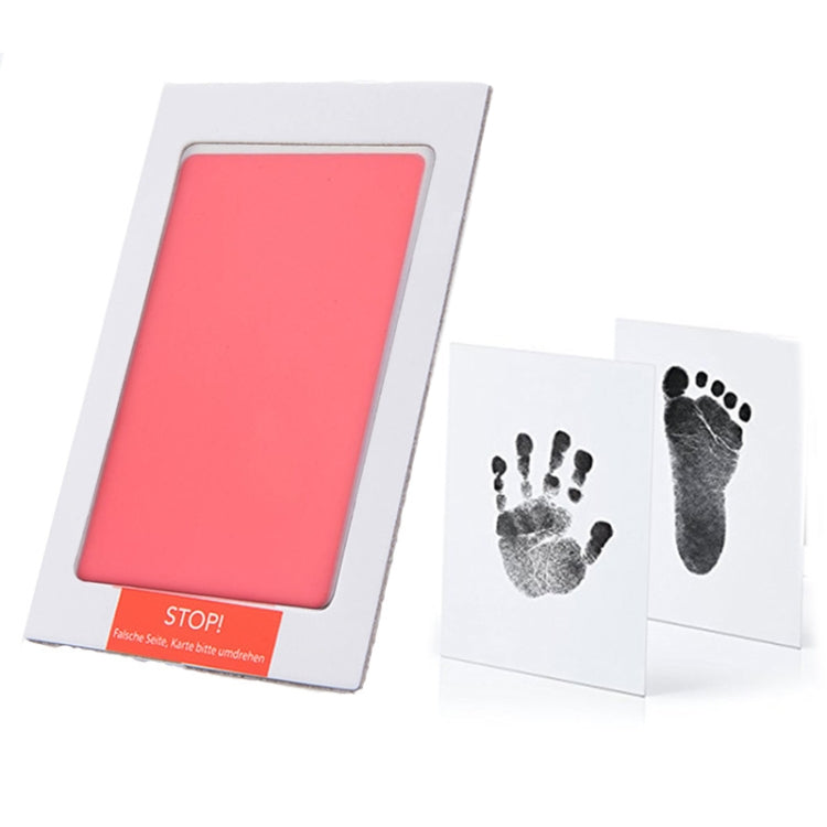 Non-Toxic Baby Handprint Footprint Imprint Souvenirs Infant Clay Toy Gifts(Pink) - Baby Souvenirs by PMC Jewellery | Online Shopping South Africa | PMC Jewellery | Buy Now Pay Later Mobicred