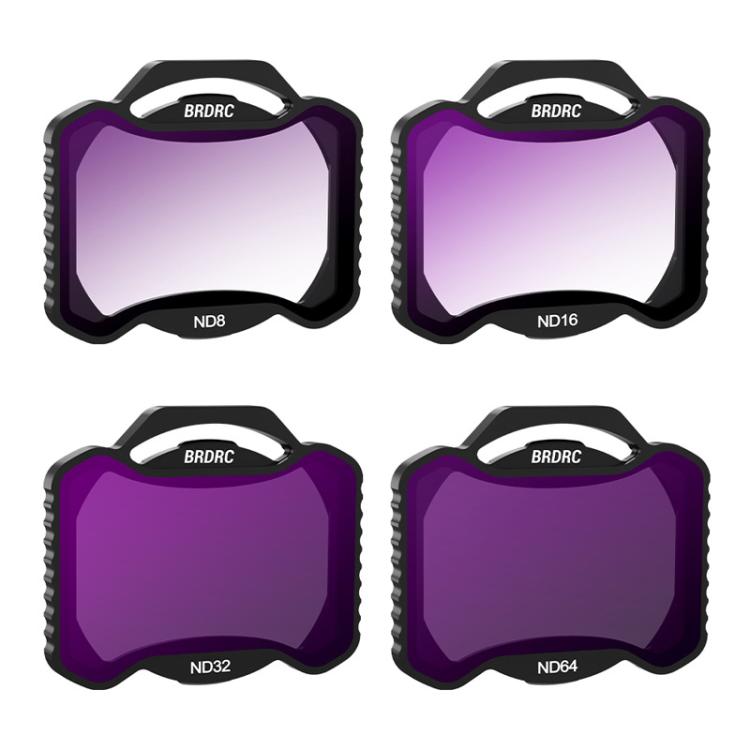 For DJI Avata 2 BRDRC Aluminum Frame Filter Accessories, Specification: ND8+ND16+ND32+ND64 - free shipping - PMC TechLife - Order now!