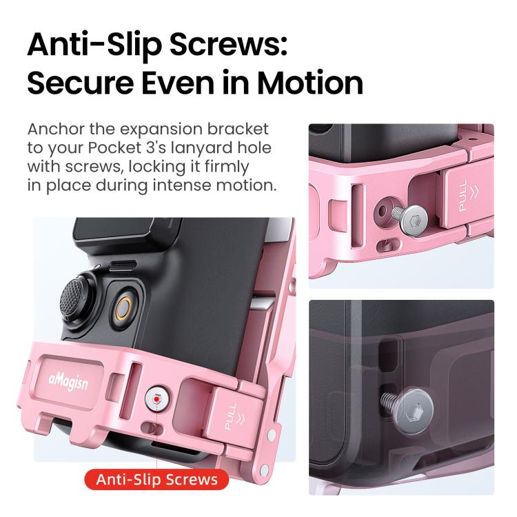 For DJI Pocket 3 aMagisn Mantis Extension Frame Magnetic Mount for Hands-Free Vlogging(Black) - free shipping - PMC TechLife - Order now!