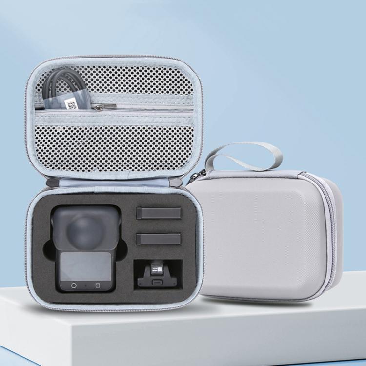For DJI Osmo 360 Standard Combo PU Leather Carrying Case Portable Waterproof Protective Storage Bag(Gray) - free shipping - PMC TechLife - Order now!