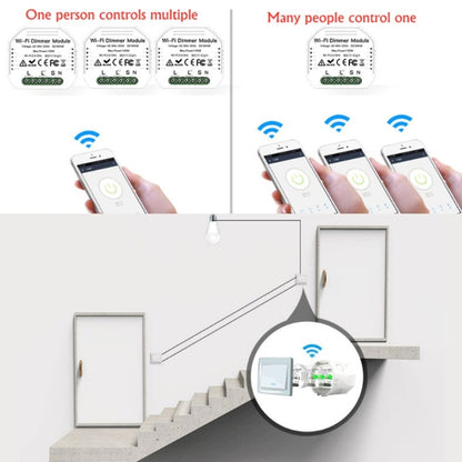 Concealed Wifi Smart Switch Dimmer Switch And Traditional Switch Dual Control Smart Switch - Smart Switch by PMC Jewellery | Online Shopping South Africa | PMC Jewellery | Buy Now Pay Later Mobicred