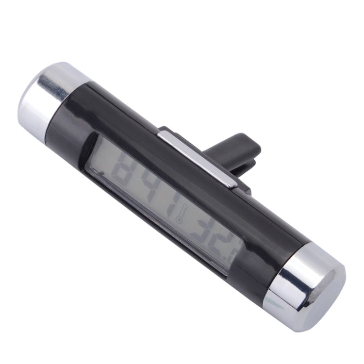 2 in 1 Car Auto Thermometer Clock Calendar LCD Display Screen - Clocks & Car Meters by PMC TechLife | Online Shopping South Africa | PMC TechLife